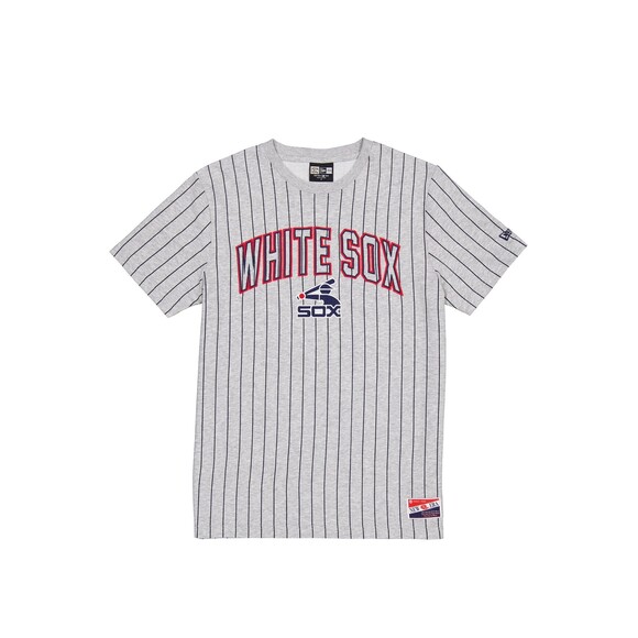 New Era Tops - New Era Chicago White Sox Throwback Gray Pinstripe T-Shirt - Size L